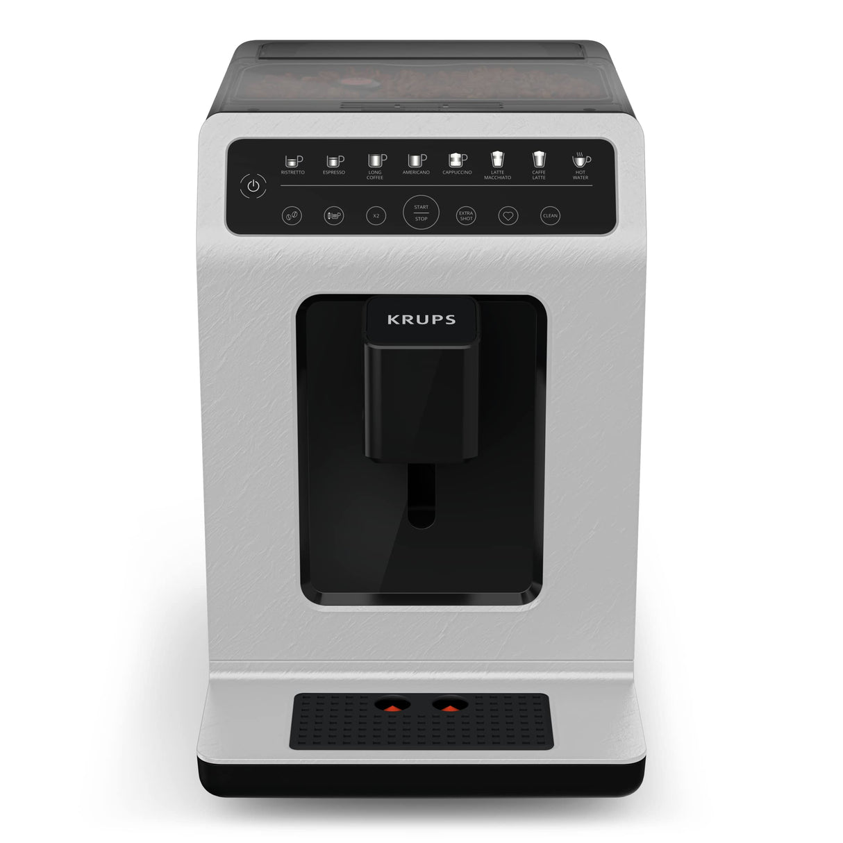 KRUPS Evidence Eco-Design, Cafetera automática, 7 bebidas preestablecidas, Cappuccino, Expresso, Bebidas lácteas, Sistema One-Touch, Hecho en Francia, Nube, Metal, YY4660FD