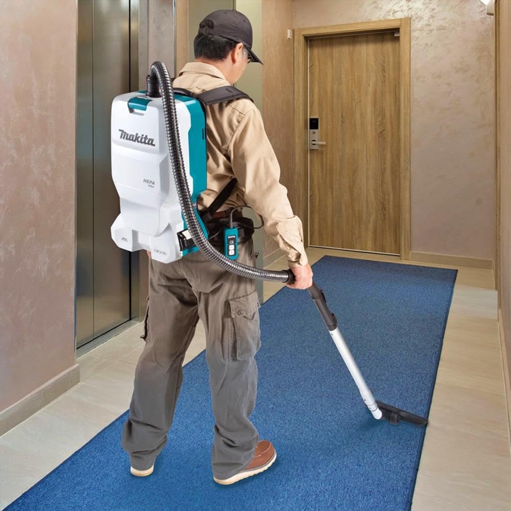 Makita DVC660Z Mochila aspiradora (sin batería y Cargador), 6 litros, Negro
