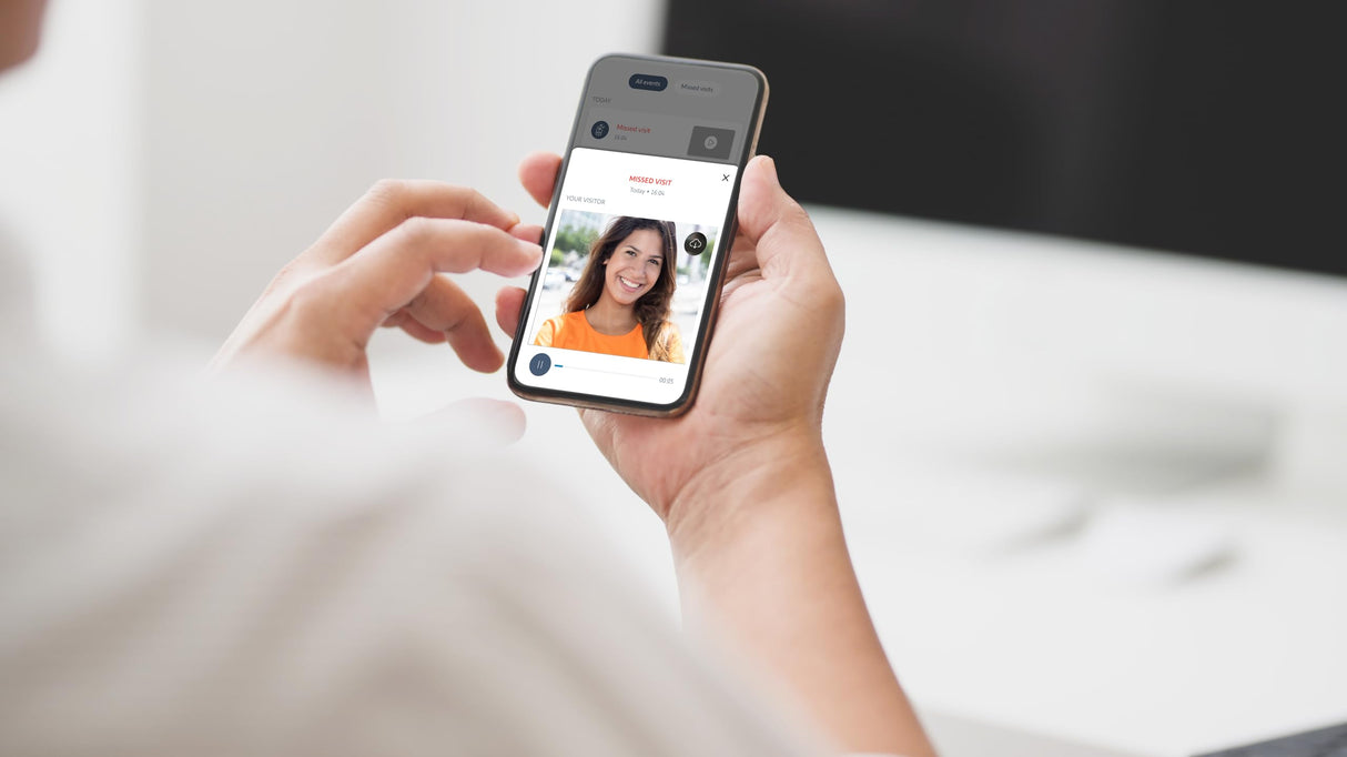 somfy 1871229 - Videoportero V350 Connect | Intercomunicador conectado | Pantalla de 7 pulgadas | Visión nocturna | Gestión remota de visitas a través de la app Protect | Controla hasta 5 equipos