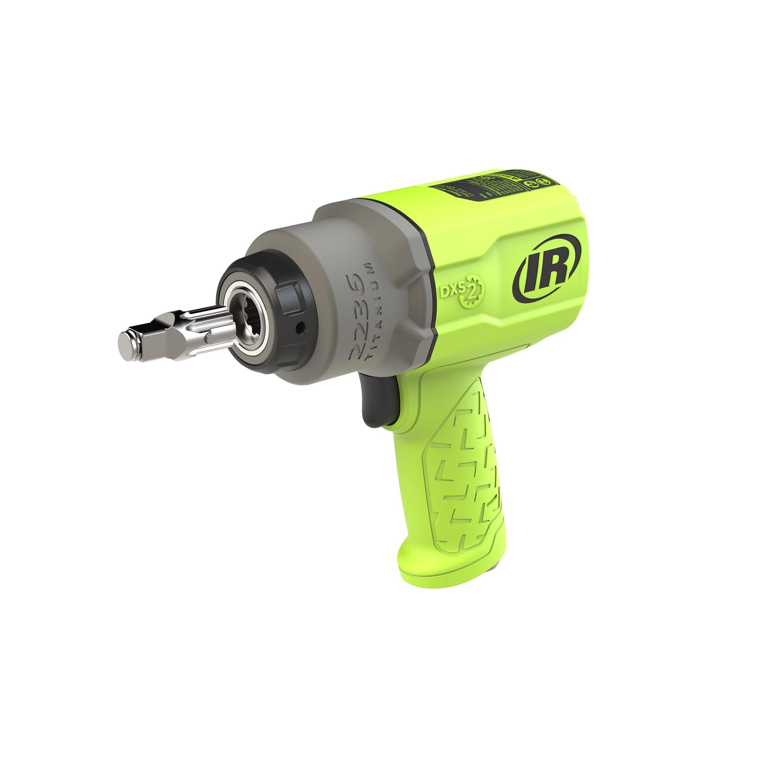 Ingersoll-Rand 2236QTIMAX-G DXS2 Llave de Impacto Neumática, Silenciosa, 2034 Nm, Caja Martillo Titanio, Anillo Fricción, Verde