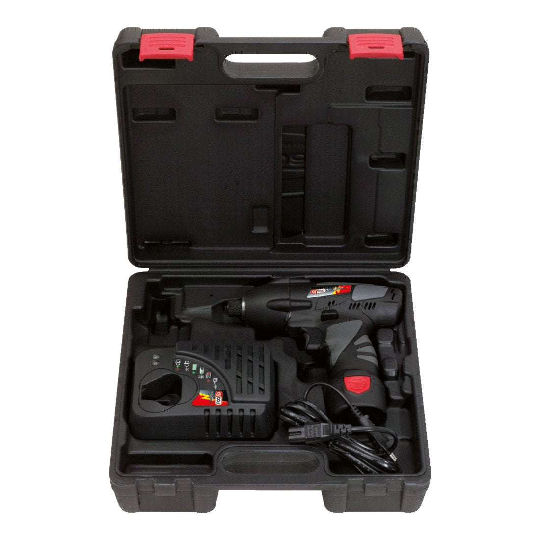 KS Tools 515.3540 1/4'' Atornilladora de impacto de batería, 117Nm, 1.870 rpm, con 1 bateria y 1 cargador
