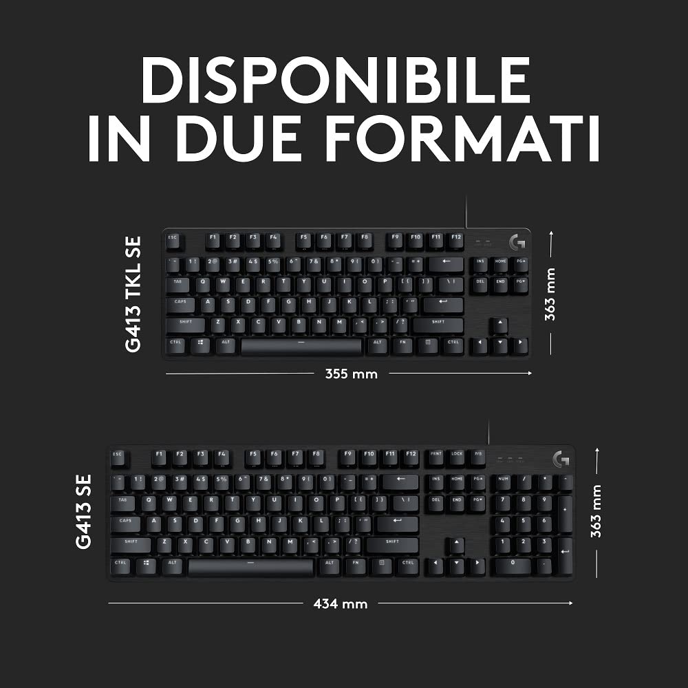 Teclado Logitech G413 Negro QWERTY Italiano