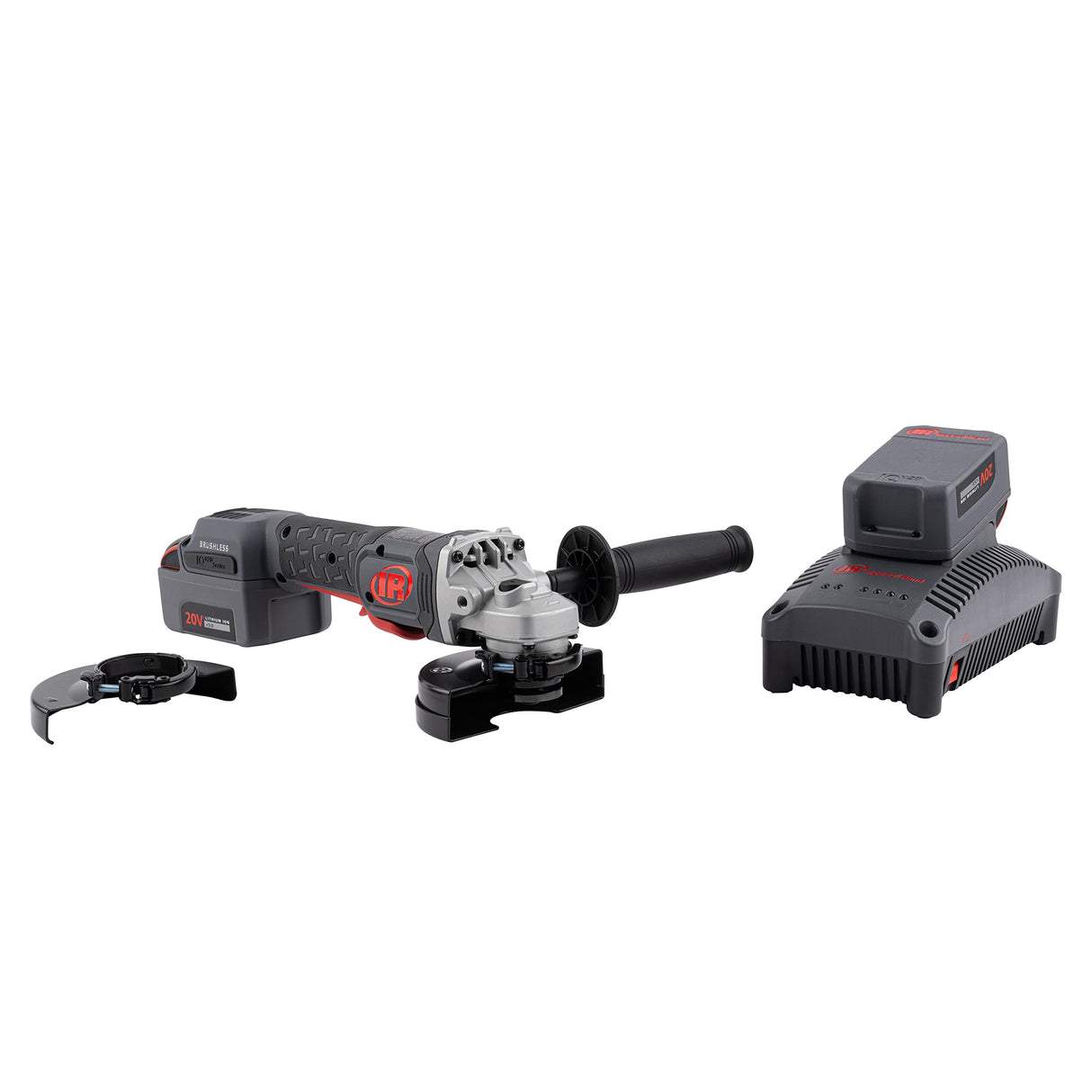 Ingersoll Rand Amoladora Angular Inalámbrica 20 V, 8000 rpm, 1HP, Disco de 4,5", Juego de 2 Baterías G5351M-K22-EU