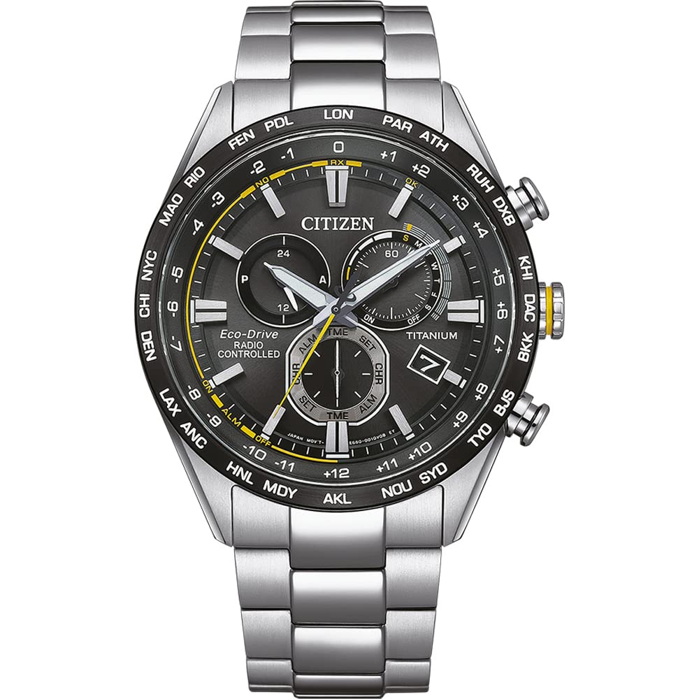 Citizen Reloj Cronógrafo para Hombres de Cuarzo con Correa en Titanio CB5947-80E