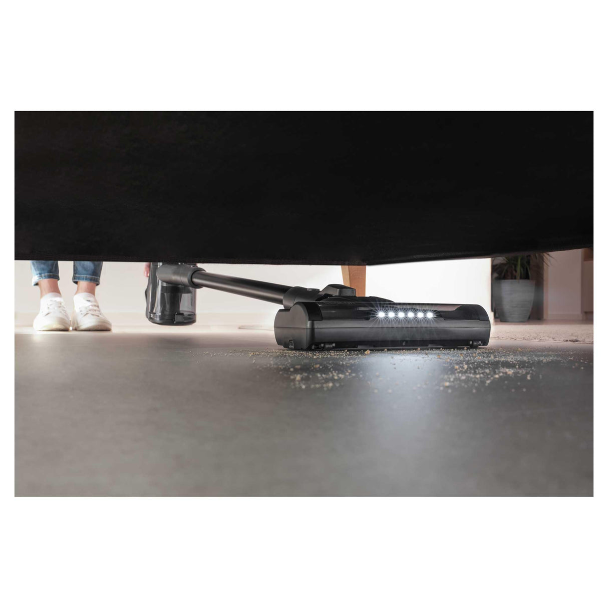 SENCOR SVC 8726BK Aspiradora Vertical Inalámbrica 3 en 1, 400W, Batería 25,2V, 50 Min Autonomía, Negro