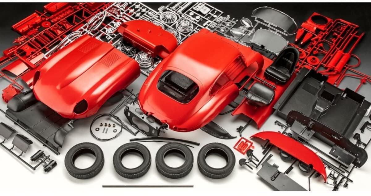 Revell 07717 Jaguar E-Type 1:8 Escala Kit de modelo de plástico sin construir/sin pintar