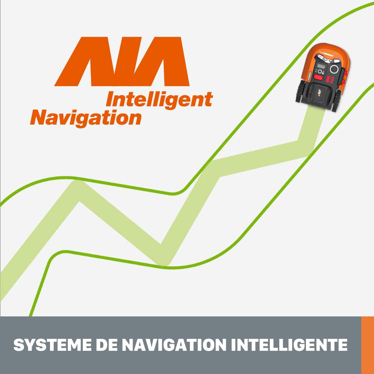 WORX Robot cortacésped Landroid M500 Plus 20V Máx. | WR165E | Superficie de hasta 500m2 | Pendientes de hasta el 35% | Navegación Inteligente |Cut to Edge 2,6 cm del Borde