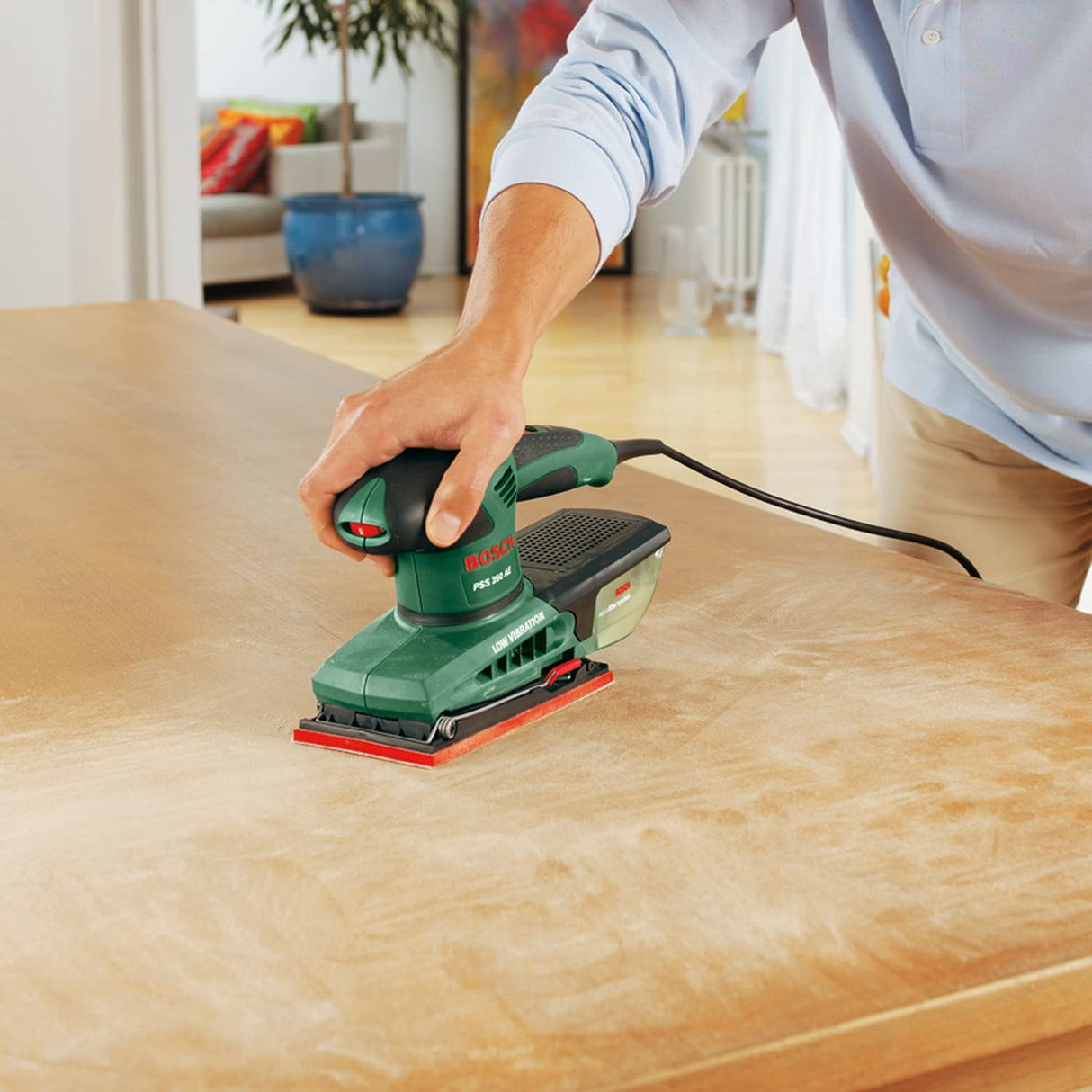 Bosch Home and Garden 0.603.340.300 Lijadoras orbitales con maletín, 240 V, 250 W, electrónica, superficie 264 cm