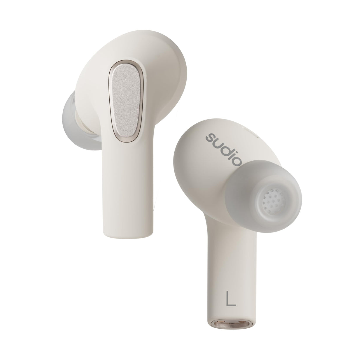 Sudio E3 White, in Ear, True Wireless, Splash Proof, IPX4, Bluetooth v5.3, USB-C, 6 h de Tiempo de reproducción