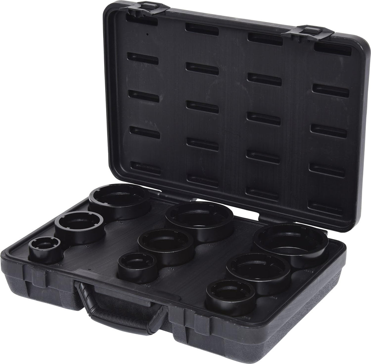 KS Tools 450.5020 Juego de vasos para tuercas ranuradas, pivote interior 9 pzs
