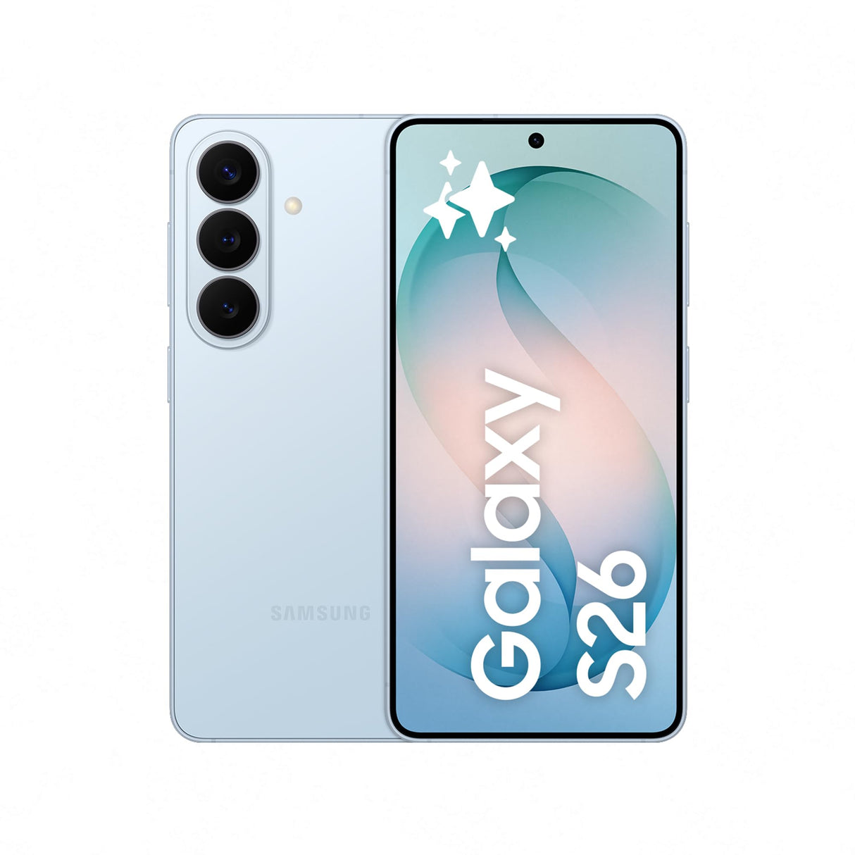 Samsung Galaxy S26, 256GB, Teléfono Móvil con Galaxy AI, Cámara 50MP, 12GB RAM, Batería 4300mAh, Garantía del Fabricante 3 Años + 1 Año Extra, Color Azul Cielo (Versión Española)