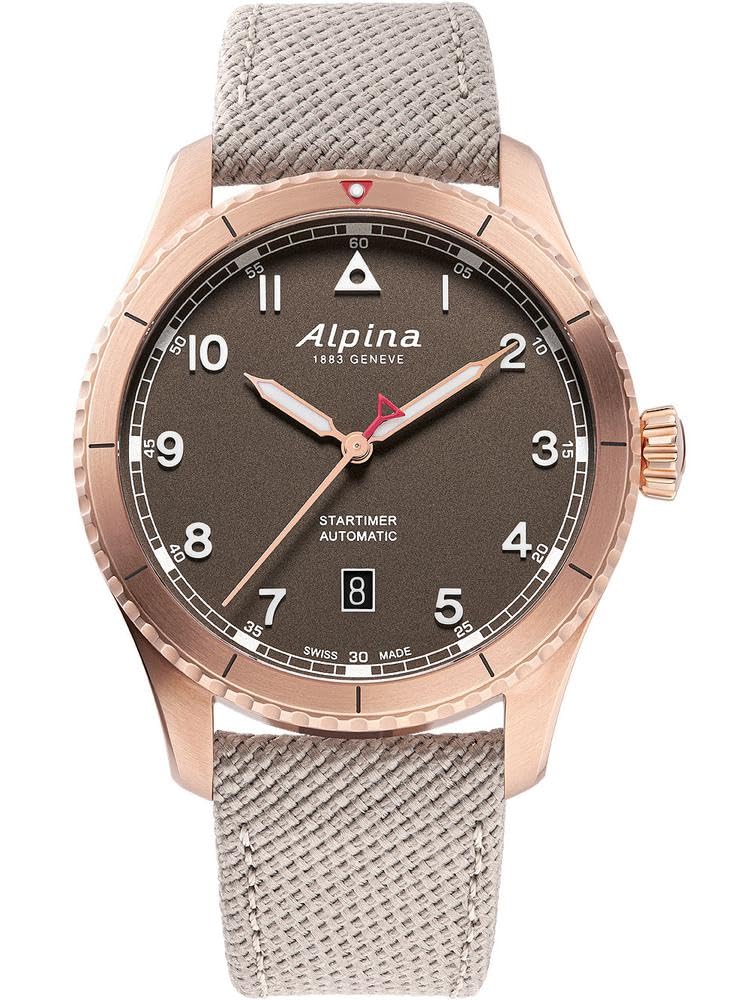 Alpina Reloj Analógico para Hombre de Cuarzo con Correa en Acero Inoxidable mid-39662