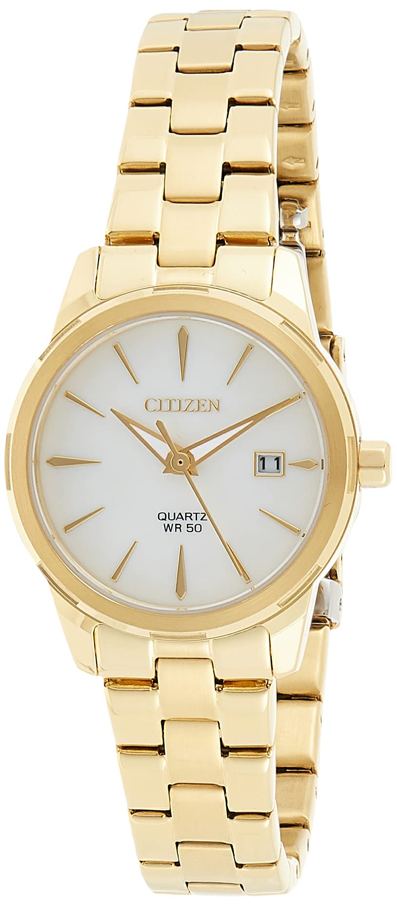 Citizen Reloj Analógico para Mujer de Cuarzo con Correa en Acero Inoxidable EU6072-56D