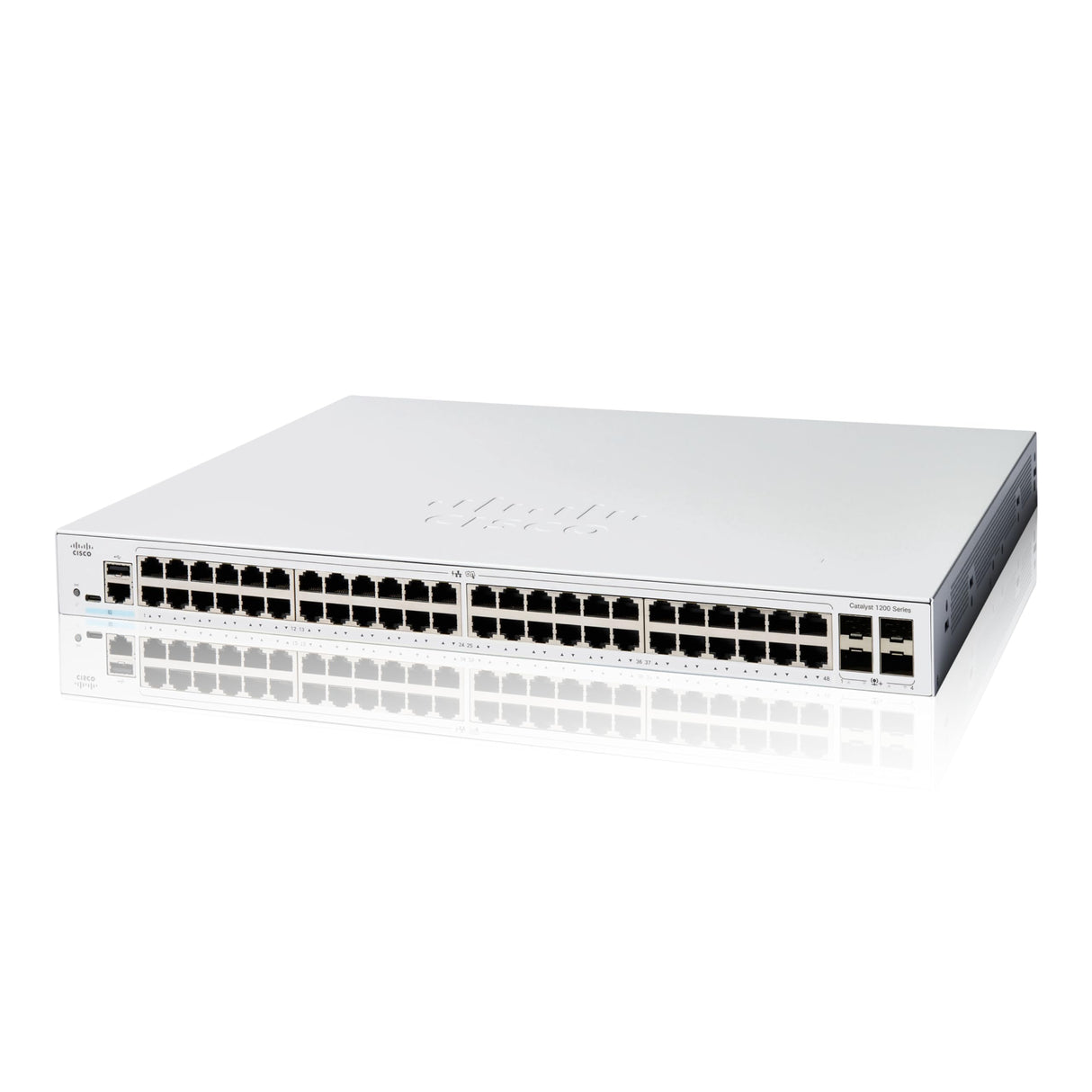 Cisco Switch Inteligente Cisco Catalyst 1200-48T-4G, GE de 48 Puertos, SFP GE 4x1, protección Limitada de por Vida (C1200-48T-4G)