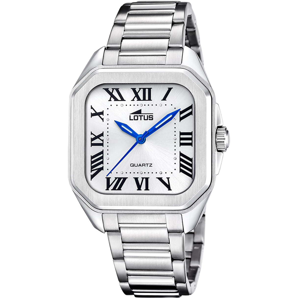 Lotus Reloj Mujer 18967/1 Square Series Caja de Acero Inoxidable 316l Plateado Correa de Acero Inoxidable 316l Plateado