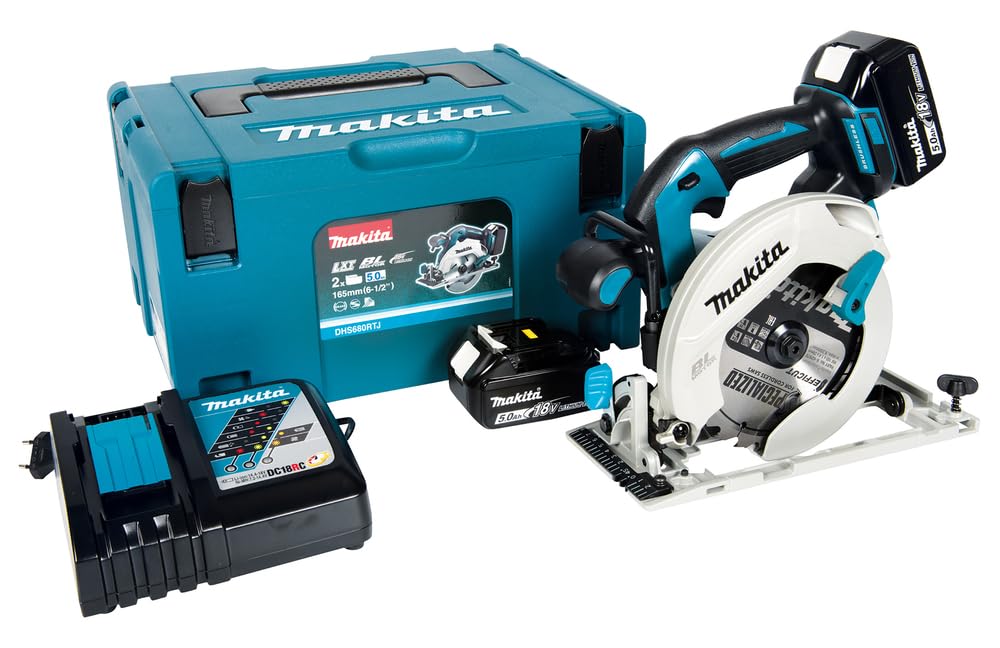 Makita 18V LXT Sierra circular inalámbrica 5Ah, DHS680RTJ