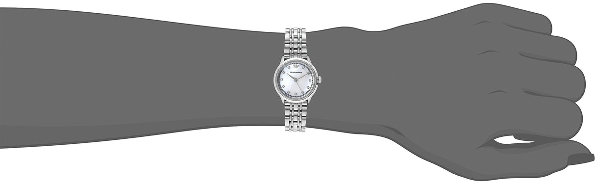 Emporio Armani Reloj Analogico para Mujer de Cuarzo con Correa en Acero Inoxidable AR1803