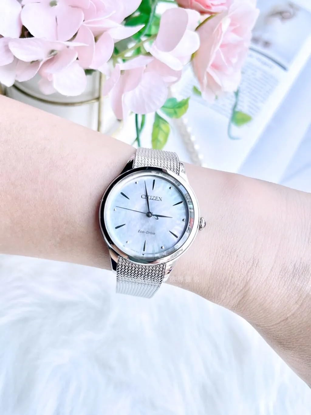 CITIZEN Reloj Analógico para Mujer'S de Eco-Drive EM1150-86D