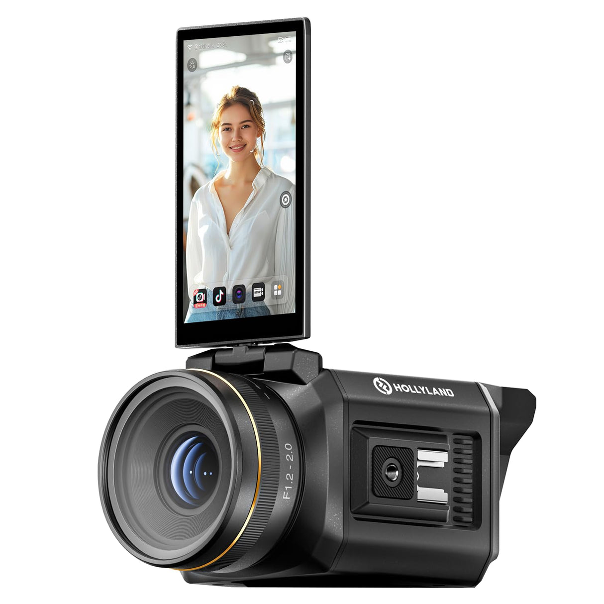 Hollyland VenusLiv V2 Inalámbrico Live Streaming Cámara, 4K30p/RTMP/USB-C/HDMI Salida de vídeo, Stream LAN/Wi-Fi, para la instalación incorporada Tiktok/Youtube/Facebook/Twitch Live Streaming