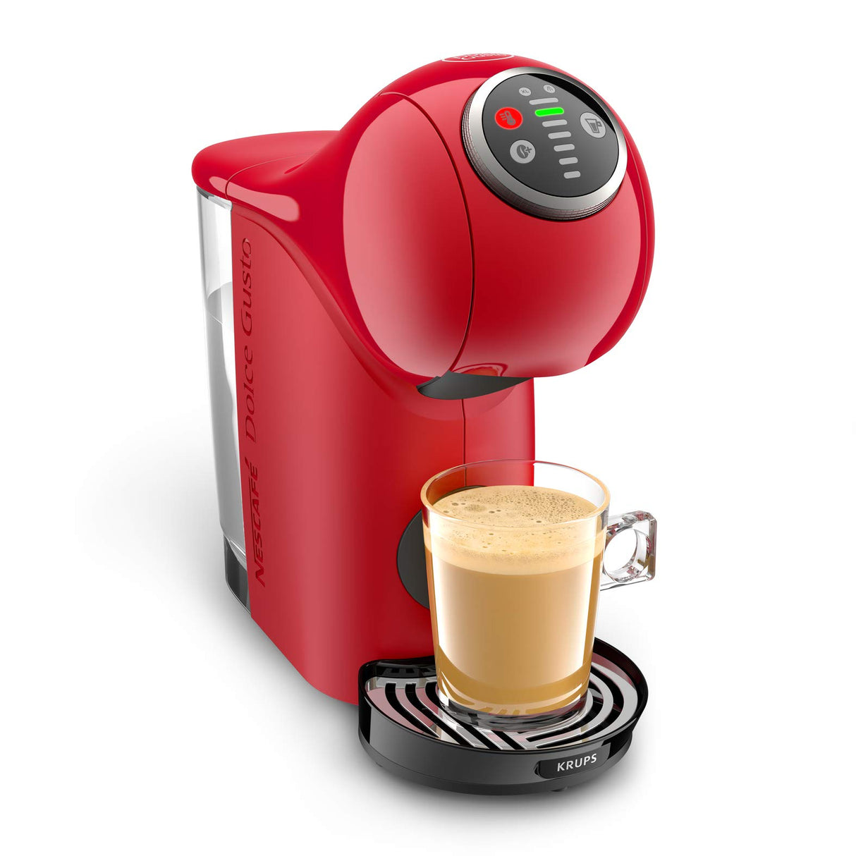 Krups Nescafé Dolce Gusto Genio S Plus KP3405. Cafetera de cápsulas, Eco, pantalla táctil, 4 ajustes temperatura, rojo