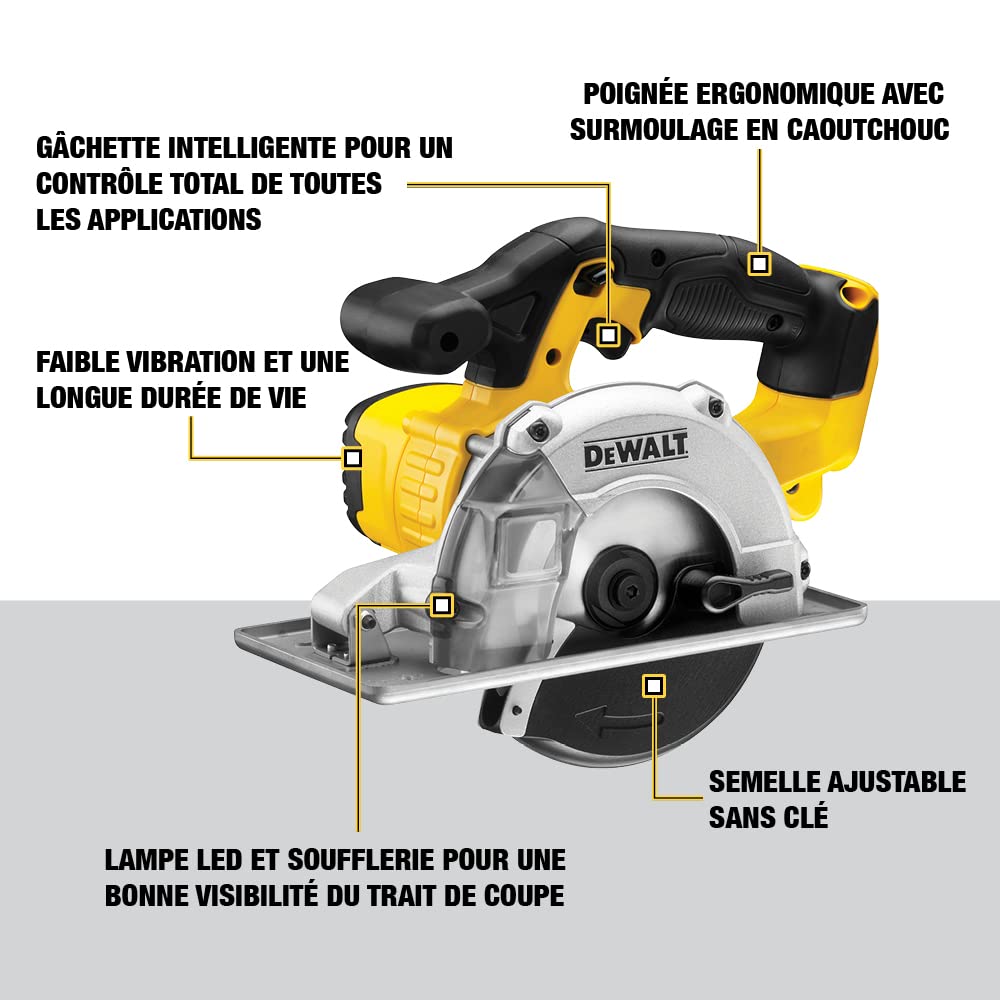 DEWALT DCS373N-XJ - Sierra Circular XR 18V Multicorte Ø140mm y 43 mm prof. sin cargador/batería