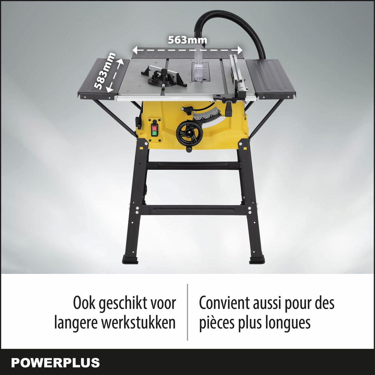 Kreator PowerPlus POWX07595-Sierra de mesa (2000 W, 250 mm), Multicolor
