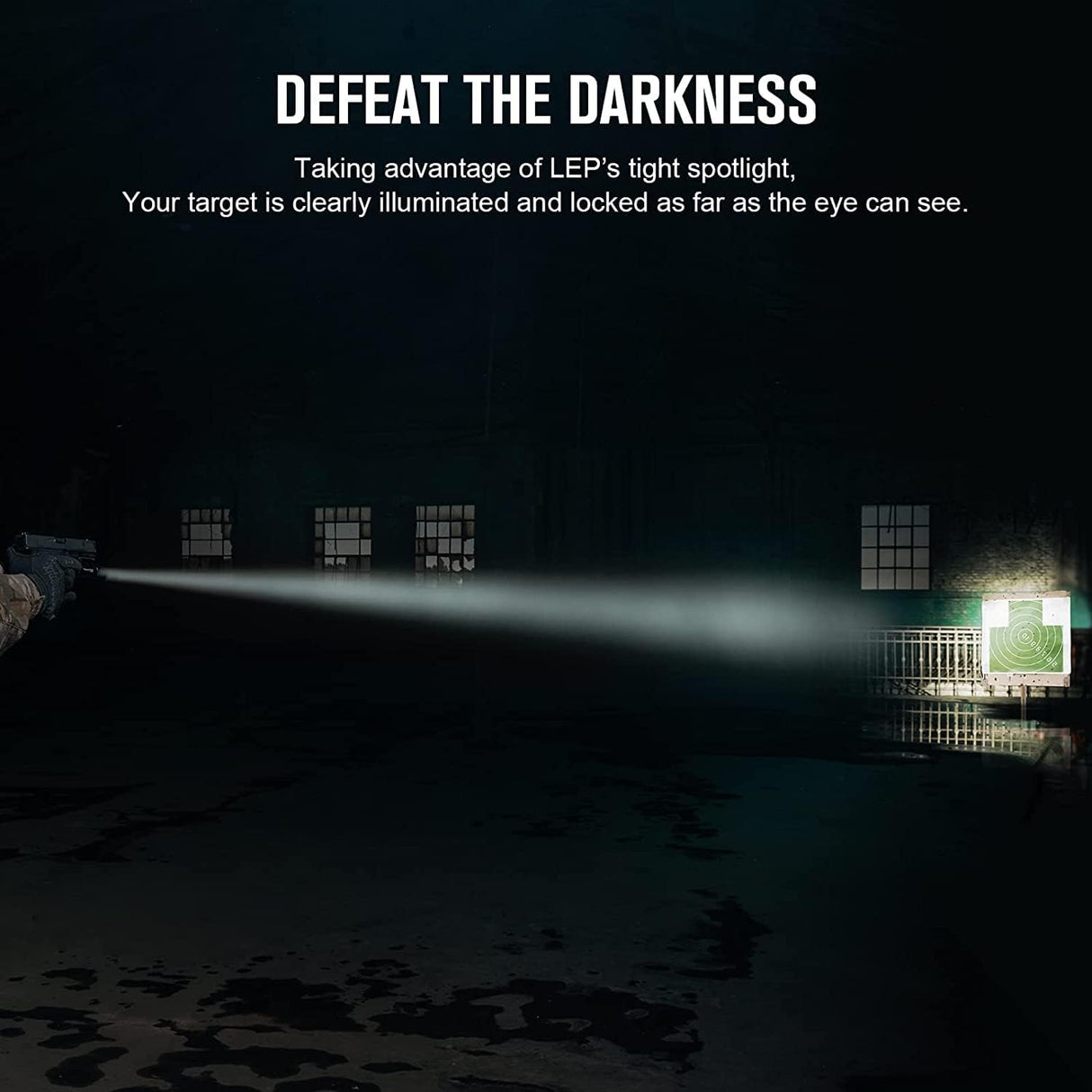 OLIGHT Valkyrie Turbo Linterna Táctica de Alta Potencia 250 Lúmenes 530 Metros Compatible con Raíles para la Iluminación Actividades Deportivas(Negro)