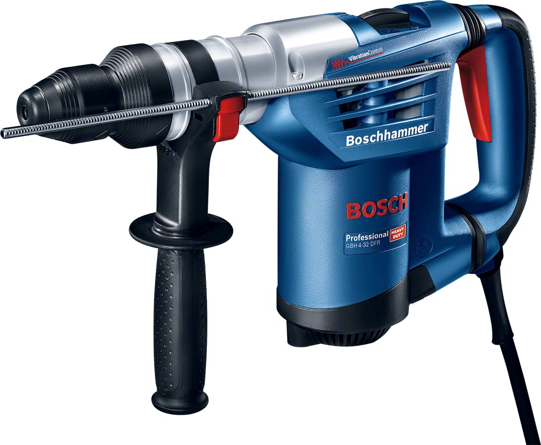 Bosch Professional GBH 4-32 DFR - Martillo perforador (4,2 J, Ø máx. hormigón 32 mm, SDS plus + cilíndrico, en maletín)