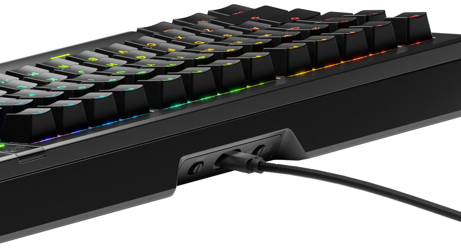 Glorious Gaming GMMK 3 Pro: anpassat mekaniskt tangentbord, 75% TKL, modulärt aluminiumhölje Och packningssystem, utbytbara MX-brytare, ljuddämpande skum, anpassade tangenter, USA QWERTY - Svart