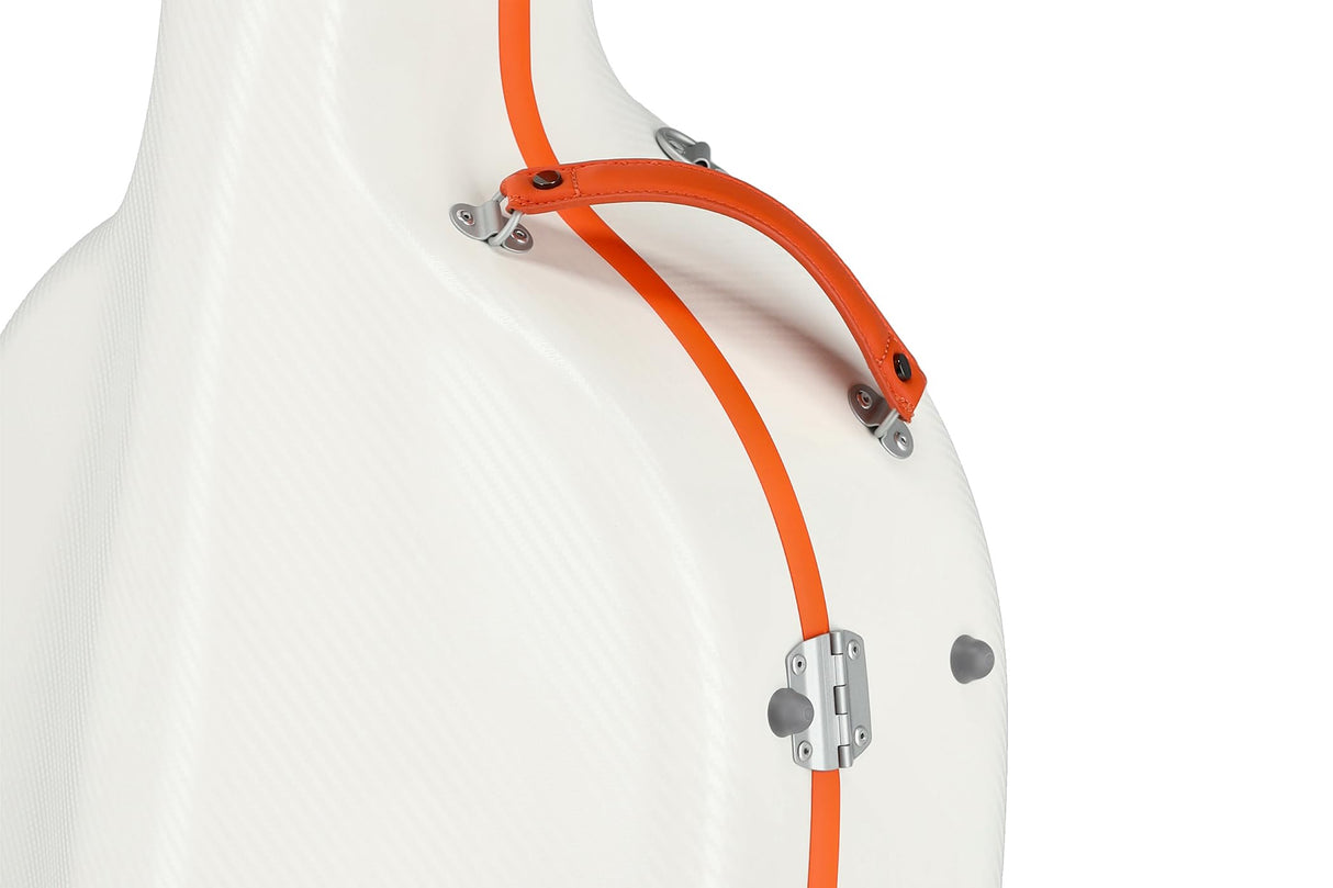 GEWA Pure Estuche para violonchelo Policarbonato FUN 4/4 Blanco Naranja