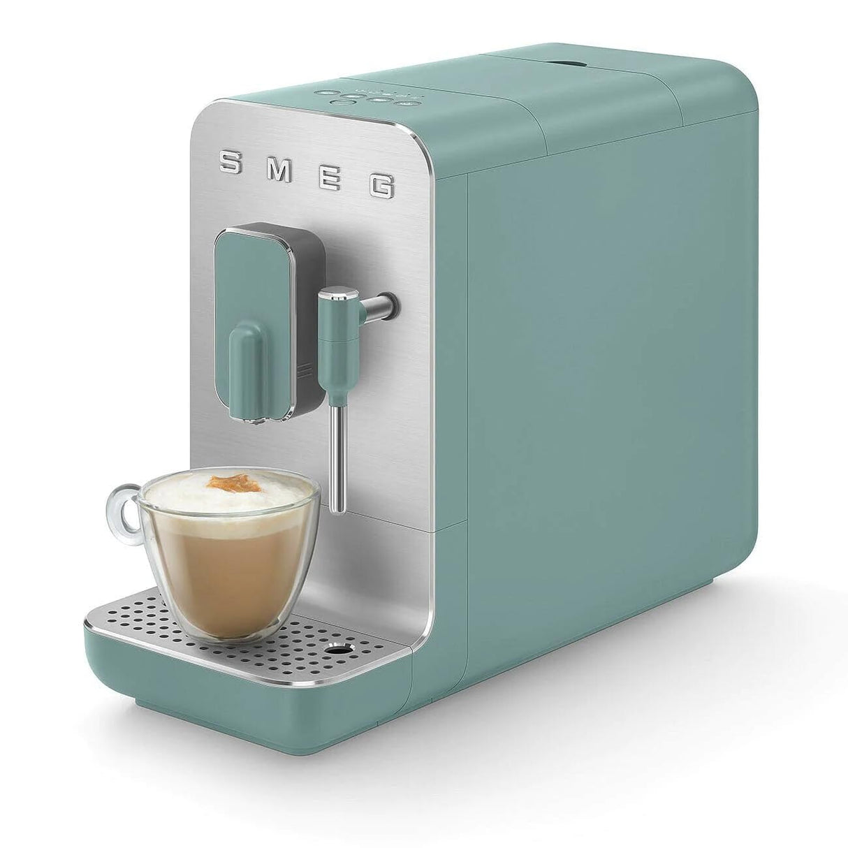 SMEG BCC02EGMEU Cafetera automática con Boquilla para espumar Leche, Plastic, Emerald Green-Matt