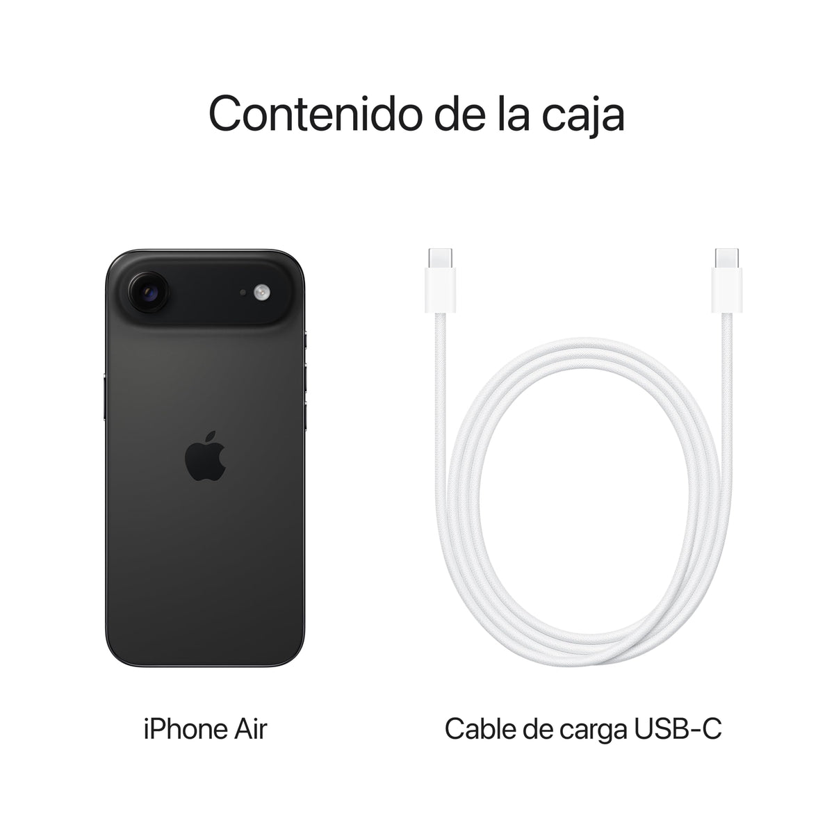 iPhone Air de 1 TB: El iPhone más Fino jamás Creado, Pantalla de 6,5 Pulgadas con Promotion hasta 120 Hz, Chip A19 Pro, cámara Frontal Center Stage, autonomía para el día Entero; Negro Espacial