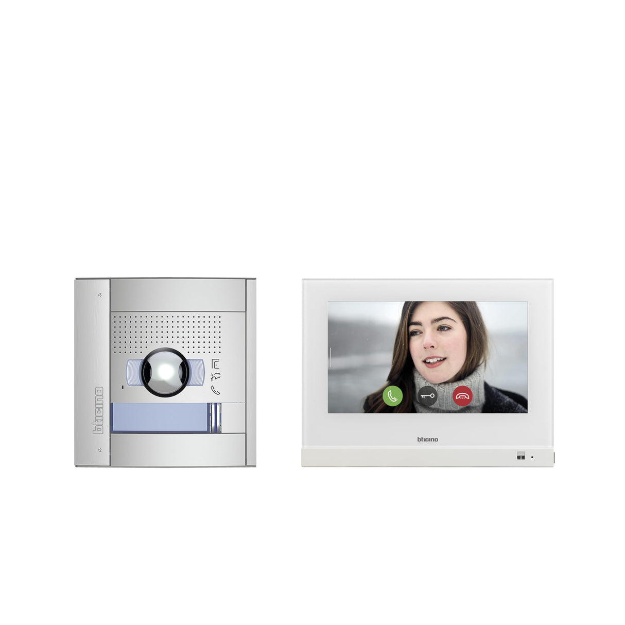 BTICINO, Videoportero Flex One Set de 1 casa familiar, monitor táctil de 2 hilos de 7 pulgadas y WiFi, SFERA exterior: 135°/96°, cámara de color optimizada de 5 megapíxeles, IP54, IK10, 905227