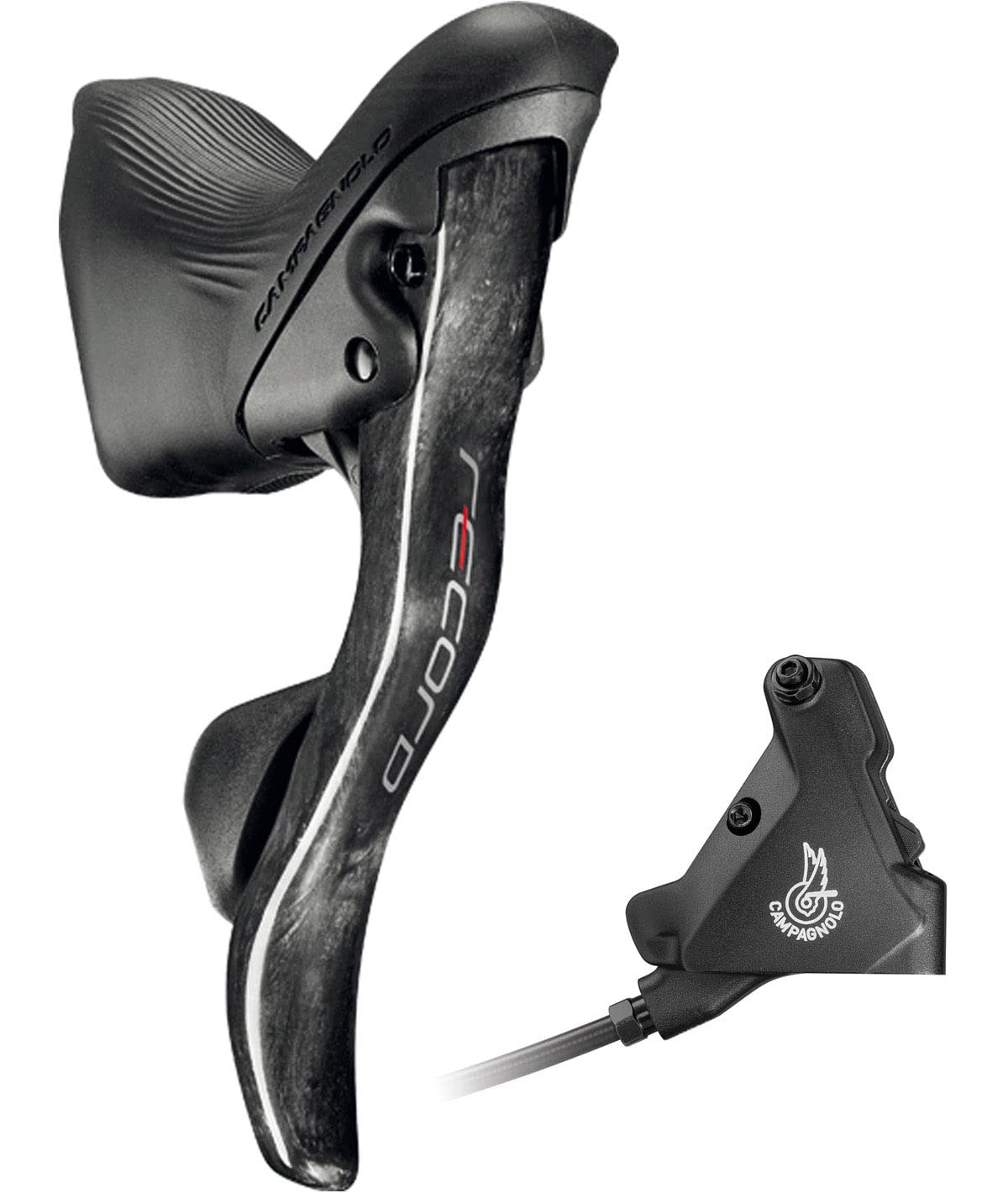 Campagnolo Db Sx Mando Ergopower Disc Brake Record 12v, Izquierdo, Pinza Trasera 140 con Aceite, Adultos Unisex, Negro, Universale
