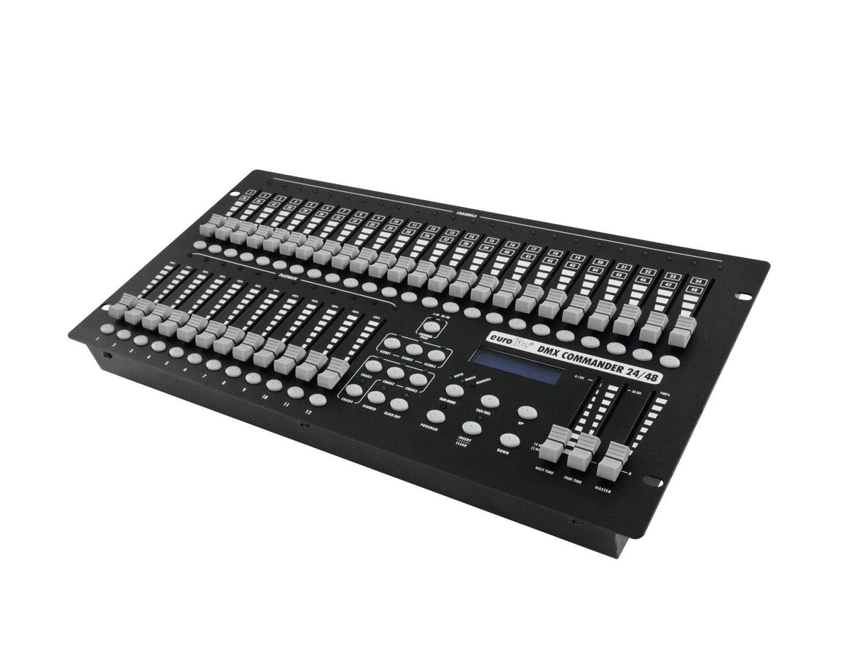 Eurolite DMX Controller DMX Commander 24/48 Controller 48-Kanal 48,30cm (19") -Bauform, Musiksteuerung (70064550) marca Eurolite
