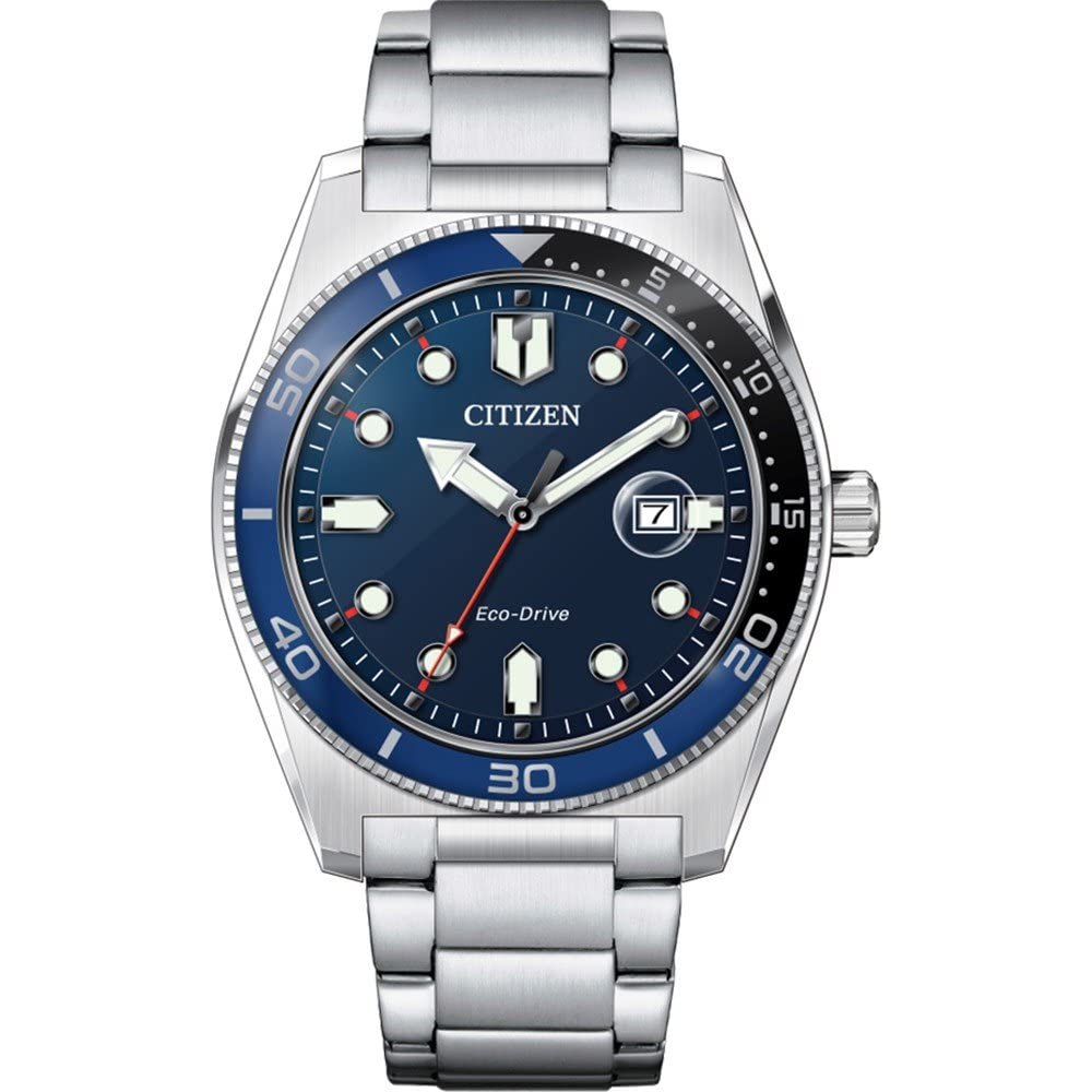 Citizen Reloj Analógico para Hombres de Cuarzo con Correa en Acero Inoxidable AW1761-89L