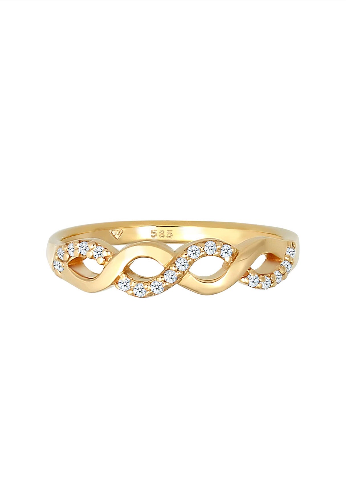 Elli Anillos Infinity Verlobung Diamant (0.09 ct.) 585 Gelbgold