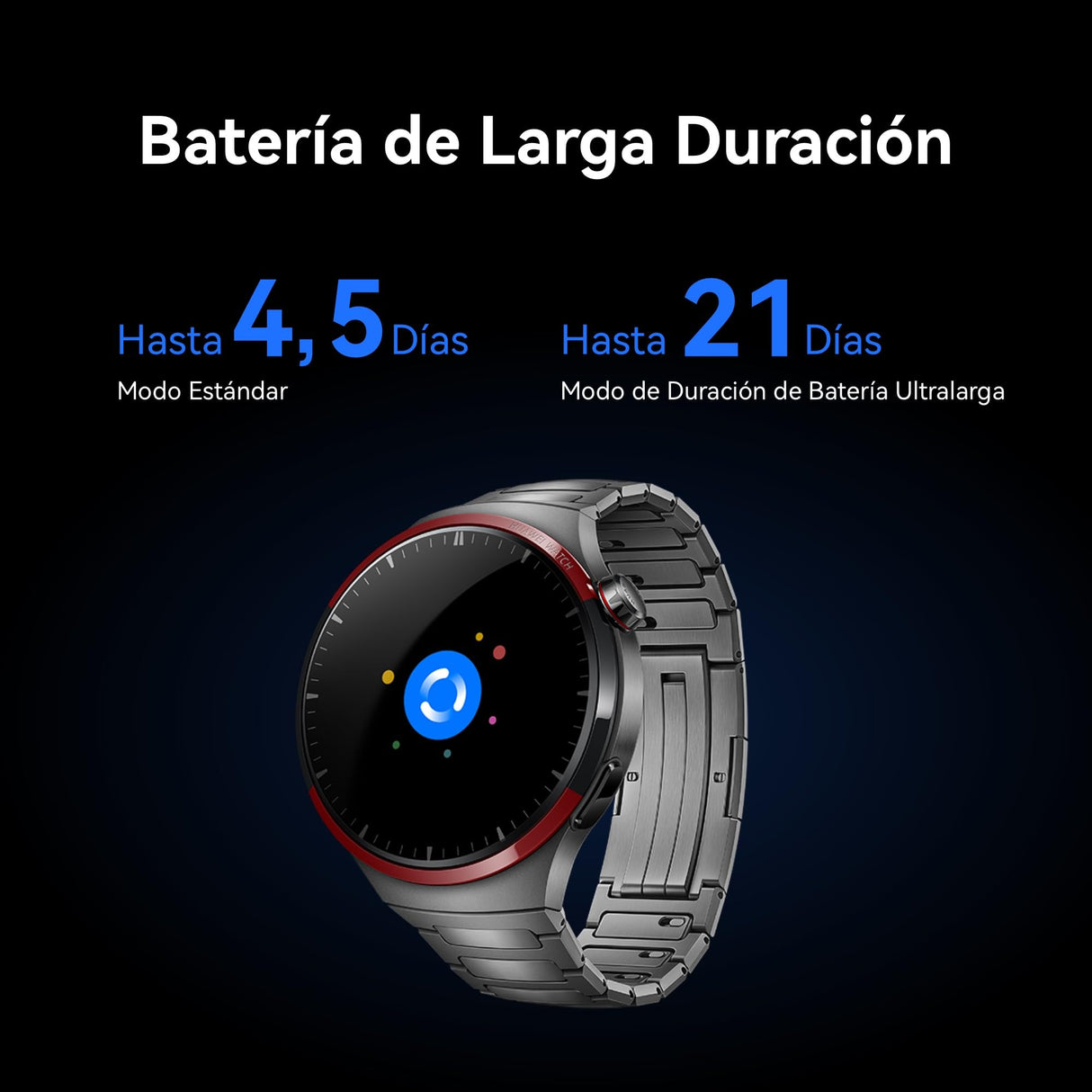 HUAWEI Watch 4 Pro Space Edition, Titanio DLC de Grado Aeroespacial, Resumen de Salud 2.0, Batería de hasta 21 días,Llamadas Móviles eSIM, Buceo Libre hasta 30 Metros, iOS & Android,Gris