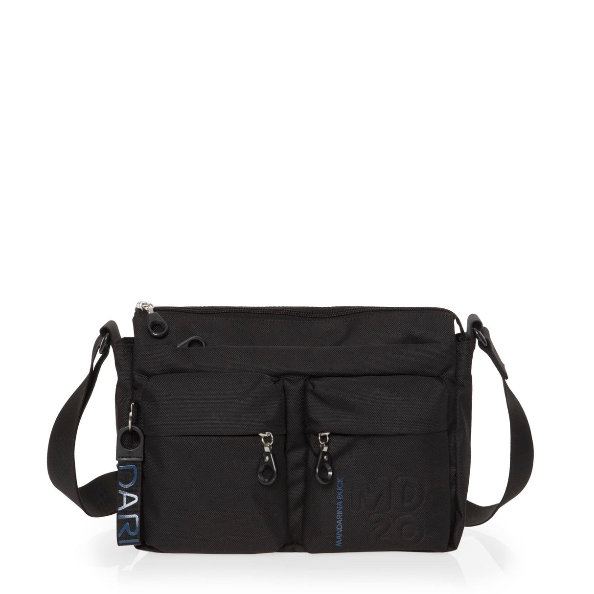 Mandarina Duck MD 20 P10QMTX5, Bolso Bandolera para Mujer, Black, 28x18x9 (L x H x W)