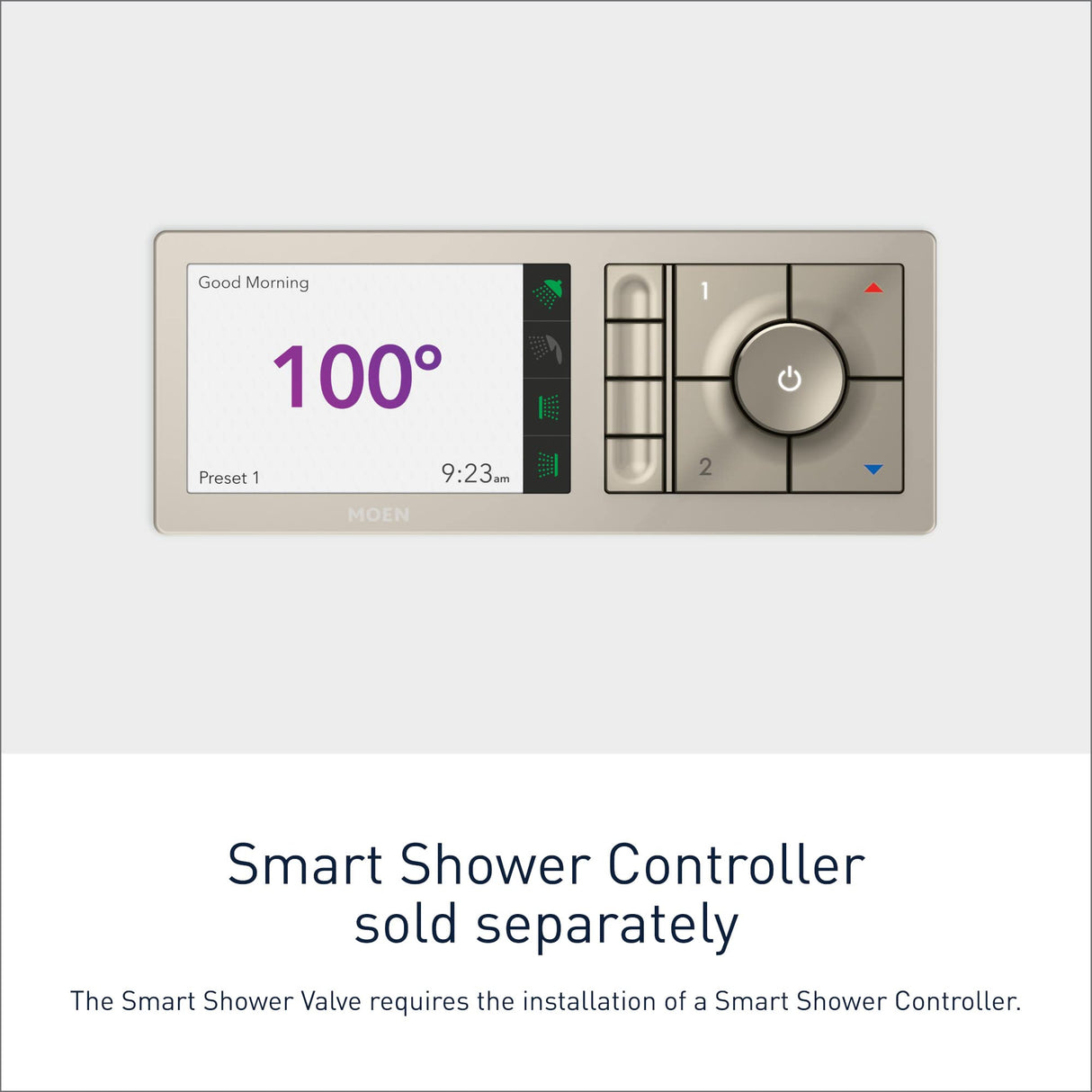 Moen S3102, Bathroom U Digital Shower Valve, 2-Outlet