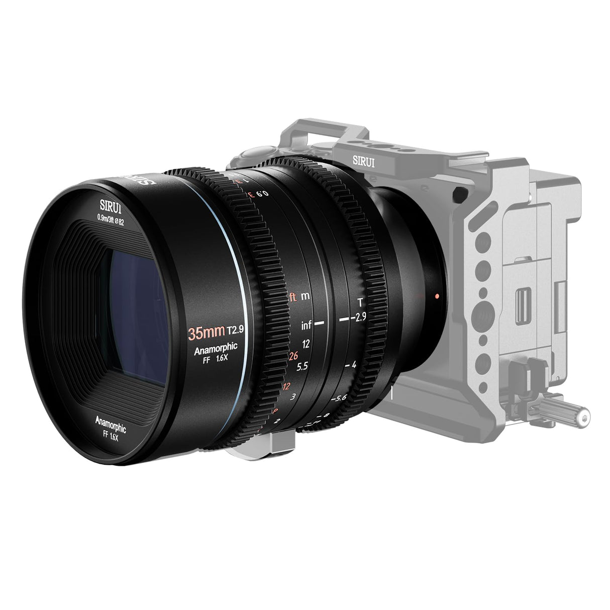 SIRUI 35mm T2.9 1.6X Full Frame Anamorphic Cine Cinema Objetivo Lens Lenses Lente (Mount L)