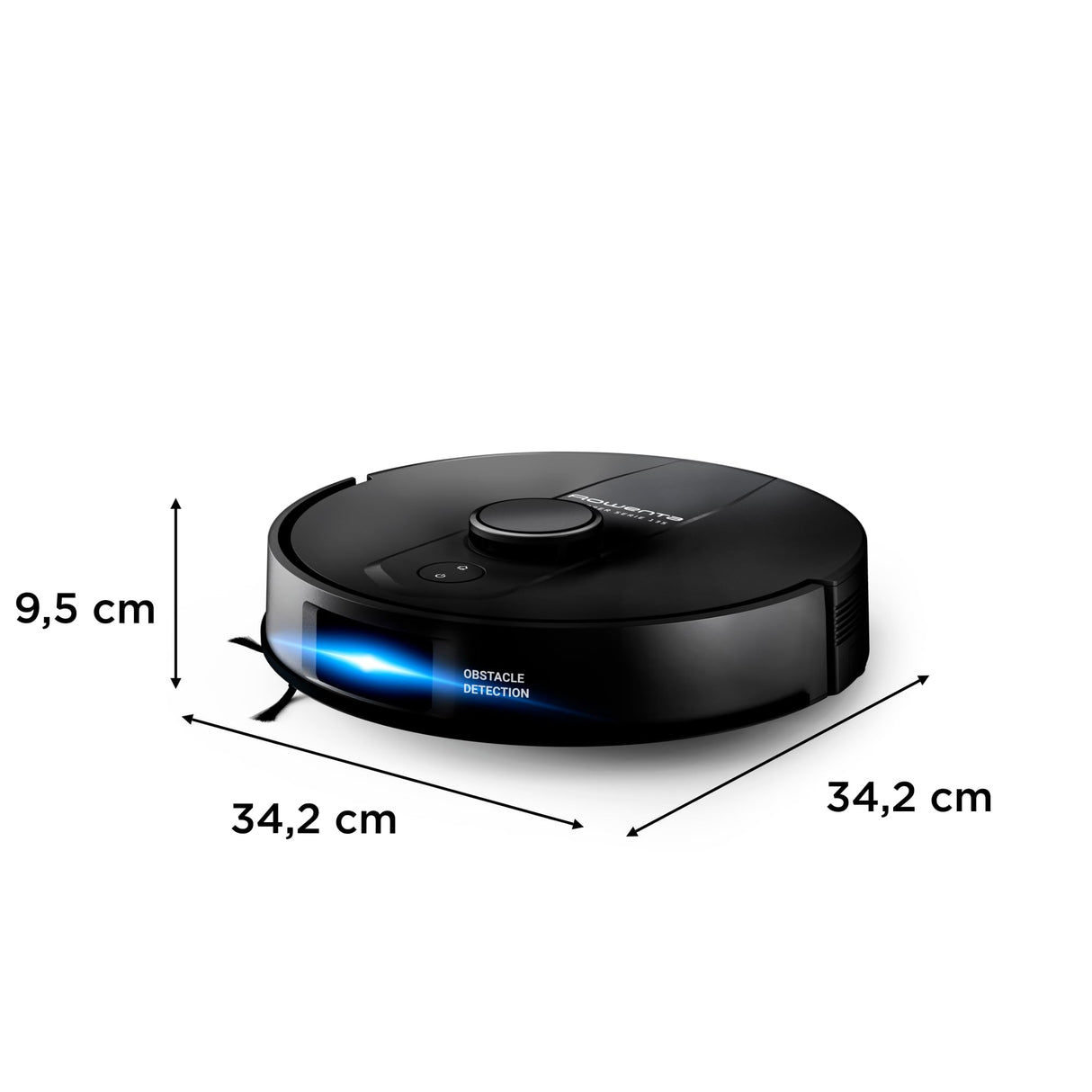 Rowenta Robot Aspirador RR91C5 X-Plorer Serie 135, detección de obstáculos Bajos, navegación Inteligente, Alta succión