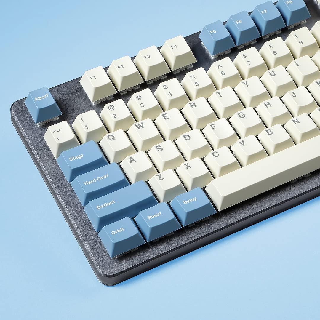 Drop + Mito GMK Godspeed Juego de Teclas Personalizadas - Perfil de Cereza Doble - Compatible con Tallos y diseños de Estilo Cherry-MX, 60%, 65%, 75%, TKL, 100% teclados mecánicos (Kit Armstrong)