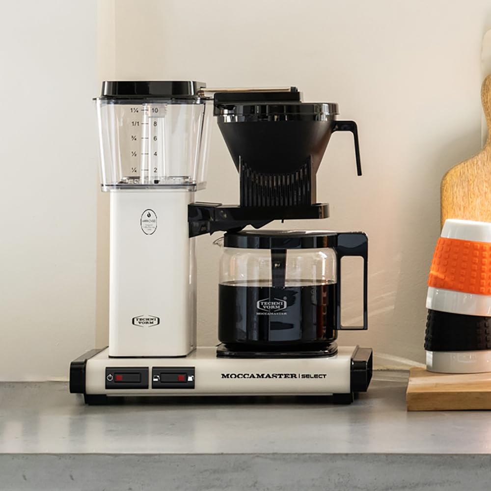 Moccamaster, 53974, KBG Select, Cafetera Filtro, 1.25 litros, Off-White