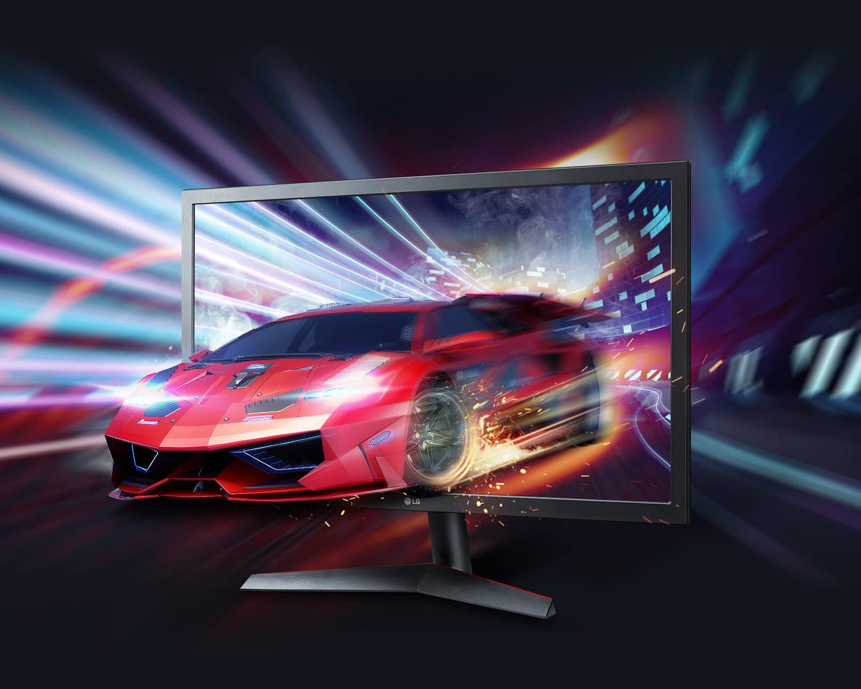 LG 24GN53A-B - Monitor Gaming UltraGear 24 pulgadas FullHD,1920x1080, LCD, 16:9, HDMIx2, DisplayPort 1.2, ajustable, 144Hz, 1ms, Conectividad Universal, Color Negro