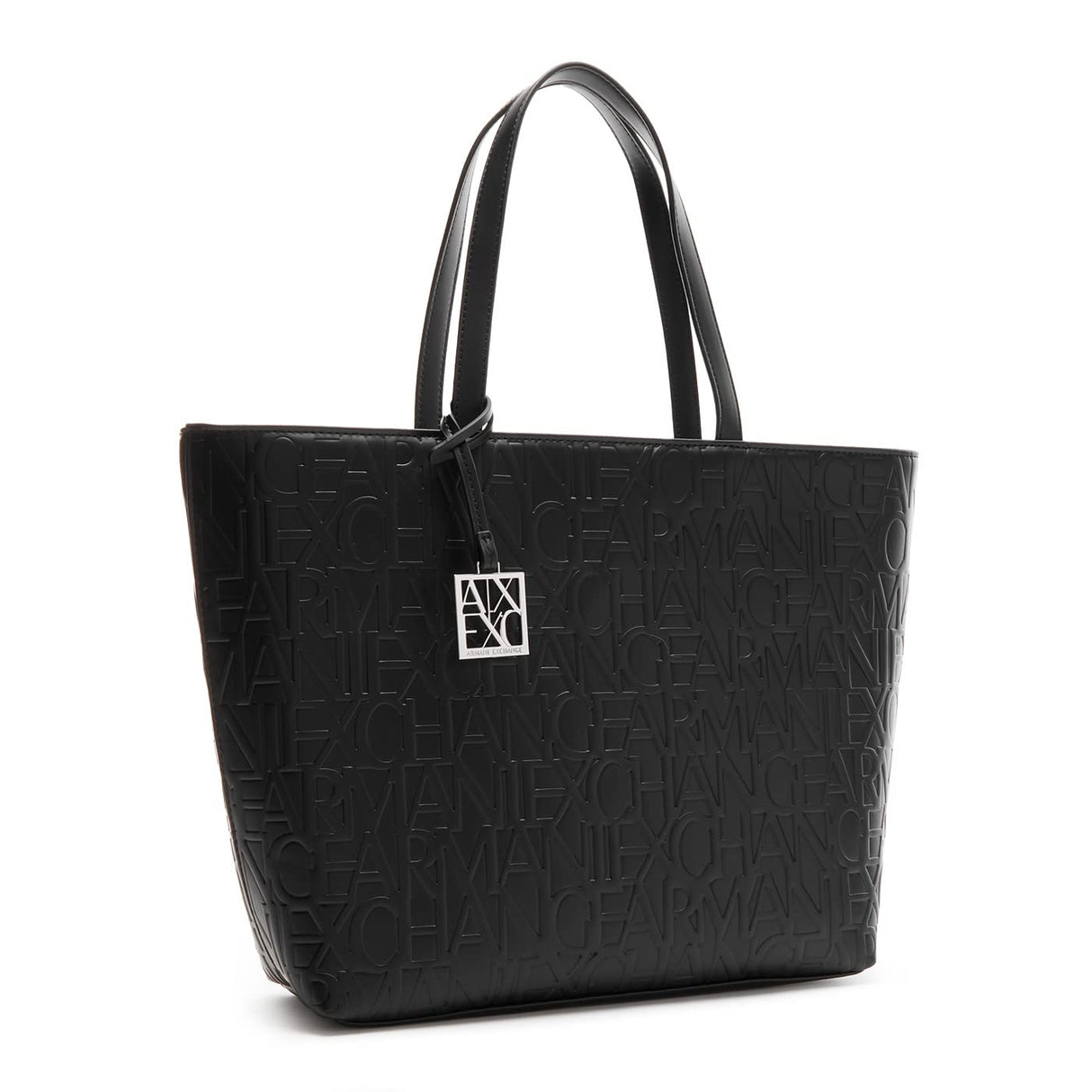 Armani Exchange Liz - Open Medium Shopping, Bolsos para Mujer, Negro (Black), Talla única