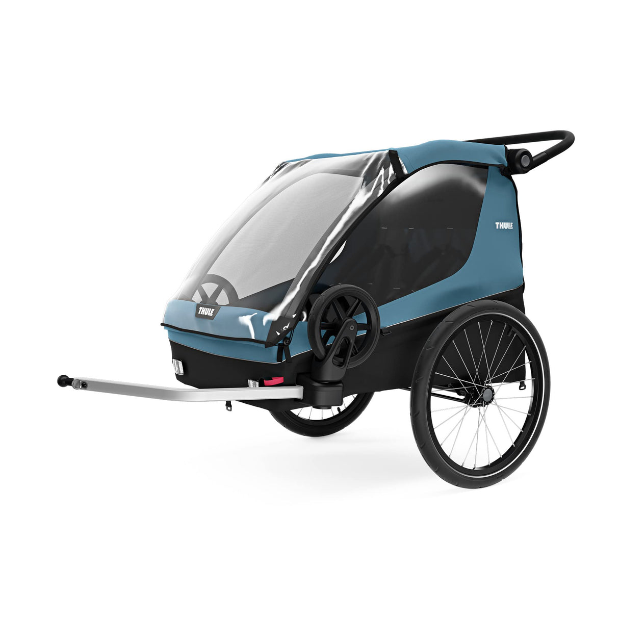 Thule, Courier, Remolque De 2 Plazas para Bicicletas, BLU, U, Admirador Unisex