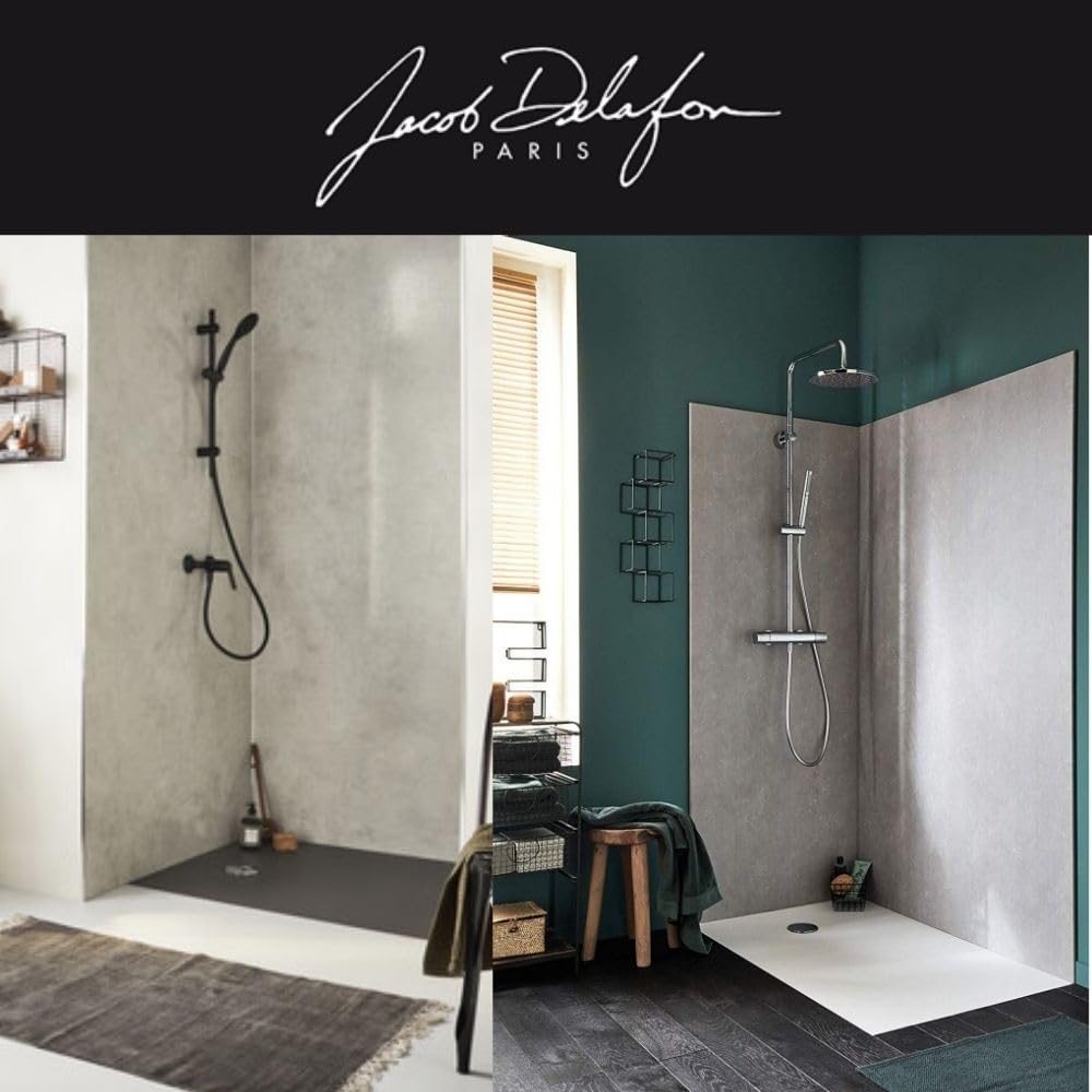 Plato de ducha 160 x 80 JACOB DELAFON Ipso rectangular gris antracita