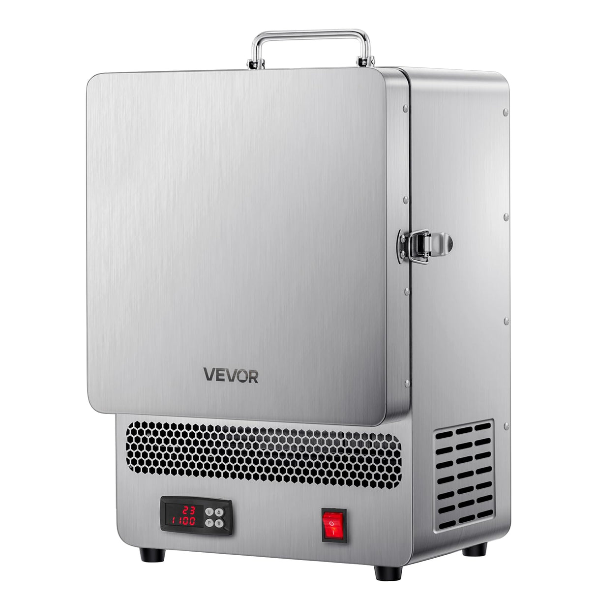 VEVOR Horno Fundidor de Sobremesa, 1500 W Horno Potente Eléctrico de Acero Inoxidable Temperatura Máxima de 1200 ℃ de Fundir Oro para Fundición en Cera, Bricolaje con Arcilla, Templado de Metales