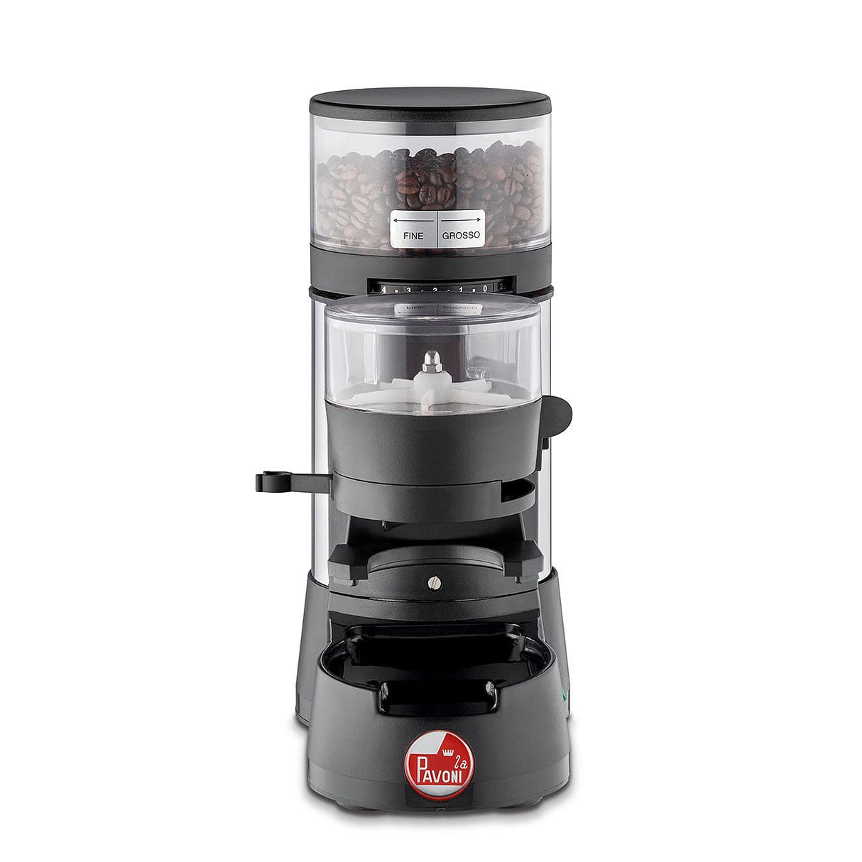 La Pavoni LPGJDL01EU, Molinillo de café Jolly Dosato, Noir/Argent